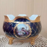 ظرف آنتیک لیلی و مجنون سرمه ایِ طلا کوب
