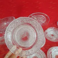 نمکدون گل ابی نعلبکی پیش دست ورق بزنید