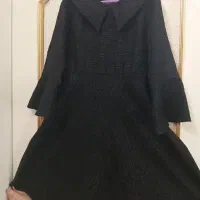 لباس دخترانه مشکی جنس ژاکارد