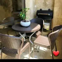 صندلی فایبرگلس حصیری