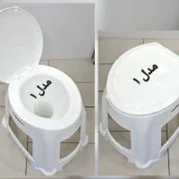 توالت فرنگی سیار پلاستیکی دورباز کد ۱ ارسال رایگان