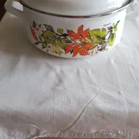 قابلمه لعابی گلدار قدیمی