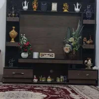 میز و دکور چوبی تلویزیون