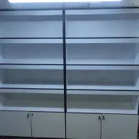 ویترین ام دی اف و قفسه آهنی