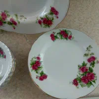 چینی گل سرخی قدیمی یاماتسو ژاپن وکیک خوری و...