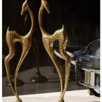 مجسمه برنز گوزن برنجی