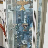 بوفه ویترینی چوب شیشه