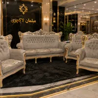 مبل سلطنتی ۷ نفره تمام چوب راش گرجستان منبتی