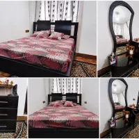 سرویس خواب ۲ نفره کامل+ پاتختی + دراور+آینه