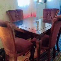 میز نهار خوری چهار نفر چوب راش