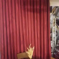 پرده قرمز خاویاری جنس ترک درجه یک
