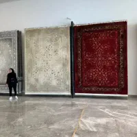 فرش بی همتا ۱۲۰۰ ساده ولاکی کرم ۳۶۰۰تراکم