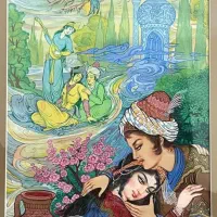 تابلو کلکسیونی مینیاتور استاد محمد تجویدی
