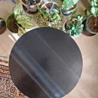 میز عسلی صفحه گرد مشکی
