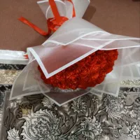 دسته گل روبانی