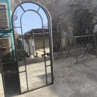 آینه قدی گنبدی پنجره ای فلزی ( عمده بدون آینه)