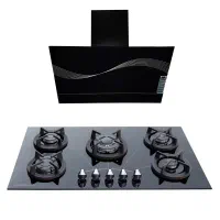 پکیج گاز صفحه ای و هود مخفی یا مورب