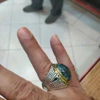 انگشتر نقره دستساز.فیروزه