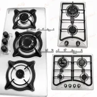 اجاق گاز رومیزی استیل شعاع کد2462شیشه