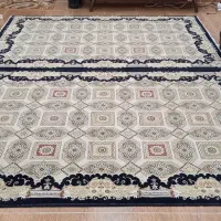 دو عدد فرش ماشینی ۴ متری