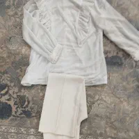 شومیز شلوار مجلسی سفید..