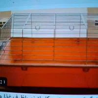 قفس خرگوش و خوکچه کاملا نو با چند بسته یونجه