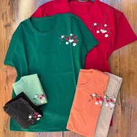 تیشرت گل دوزی