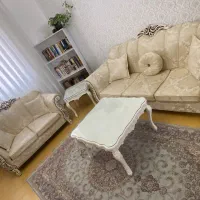 مبل ۵نفره سالم چوب نراد با میز