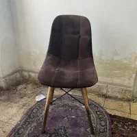 صندلی پایه ایفلی با رویه جیر