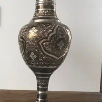 گلدان سیاه قلم برنجی