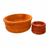 ظرف چوبی و زیر سیگاری