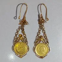 گوشواره ربع سکه پهلوی کلکسیونی