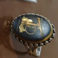 انگشتر نقره مردانه سنگ حدید