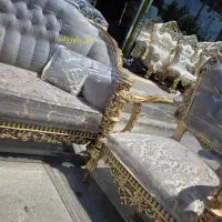 مبل سلطنتی کلاسیک مدل نوژن ۷نفره با ۳ میز