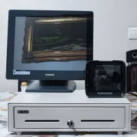 کامپیوتر لمسی پوزبانک  posbank و بارکد خوان رومیزی