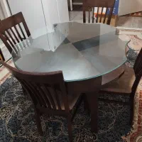 نهار خوری چهار نفره چوب