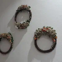 دیوار کوب گل چینی و چوب