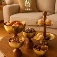 ست پذیرایی تلفیق چوب و استیل