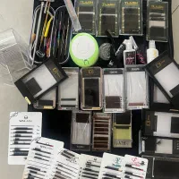 تمام وسایل اکستنشن،کاشت و لیفت مژه با کیف