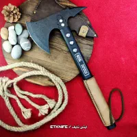 تبر تاکتیکال فولادی آهنبر ضدزنگ دستساز زنجان+غلاف