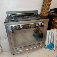اجاق گاز فر  پنج شعله تمام استیل فر