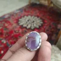 انگشتر زیبا عقیق سوسنی