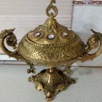 آجیل خوری برنز قدیمی سنگین با وزن بیش از 4کیلو