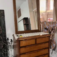 میز دراور و به همراه اینه و اینه شمعدان