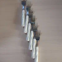 چنگال میوه خوری دسته سرامیکی
