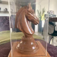 فروش مجسمه چوبی نفیس اسب زیبا و دکوراتیو
