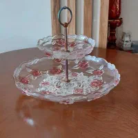 ۲عدد میوه خوری شیرینی خوری دو طبقه آلمانی