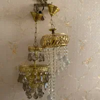دوعدد لوستر کریستال
