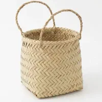 سبد نگهداری حصیری مدل استوانه ای بناک Bonak