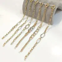 دستبند زنجیری نمادار طلا